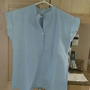 Sleeveless chiffon top